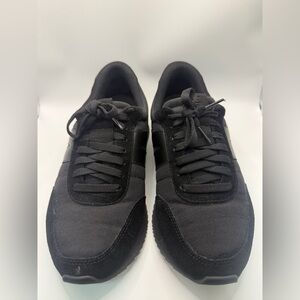 Women's Black Casual Lace-Up Sneakers